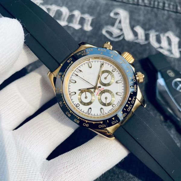 

2023 Zhuanlaojia Yacht Ditongna Men's Mechanical Steel Belt Tape Watch Lux Xiongmao Di, Gold