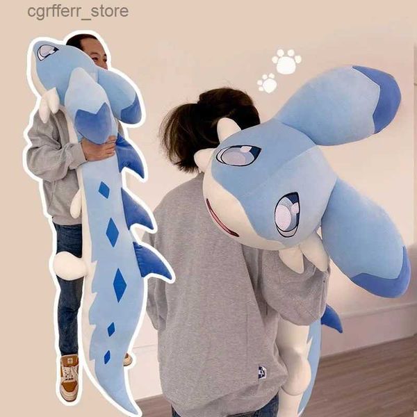 

Plush Stuffed Animals 180cm Palworld Plush Doll Toy Blue Katress Palworld Plush Cute Cat Cartoon Throwing Pillow Game Surrounding Plush Gifts240327, With box
