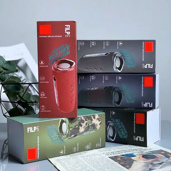 

Flip 6 Portable Wireless Bluetooth Speaker Mini Waterproof IPX7 portable speaker Outdoor powerful stereo bass