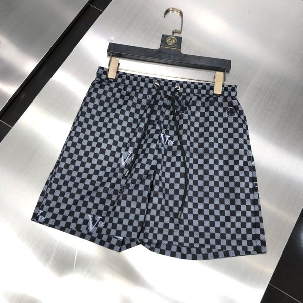 

Designer Men's Shorts beach pants brand trend classic simple checkered loose large women's same style, #3