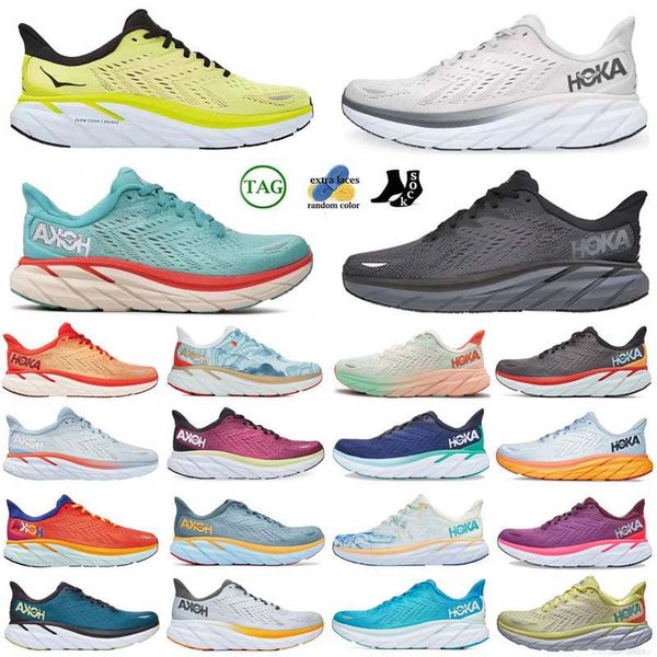 

Hokka One Bondi 8 2024 Running Shoes Womens Platform Sneakers Clifton 9 Men Blakc White Harbor Mens Women Trainers Runnners 36-48, Color 1