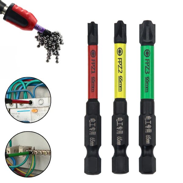 1/3pcs 65mm 110mm Magnetic Special Cross Screwdriver Bit Nutdrivers 2025 FPZ1 new FPZ2 FPZ3 For Socket Switch Electrician Power Tool