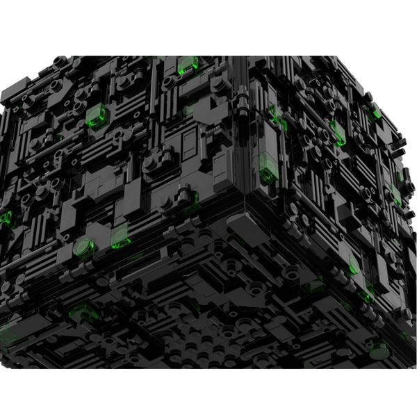 

MOC 1363pcs Borg Cube Assembly UCS Scale Building Blocks Space Series Educational Creative Children Toys Gifts MOC-112646 -112646
