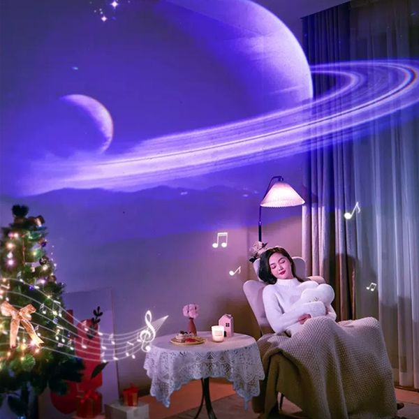 

in 32 1 Galaxy Planetarium Projector Starry Sky Night Light with Bluetooth Music Star Projector LED Lamp for Kids Bedroom Decor