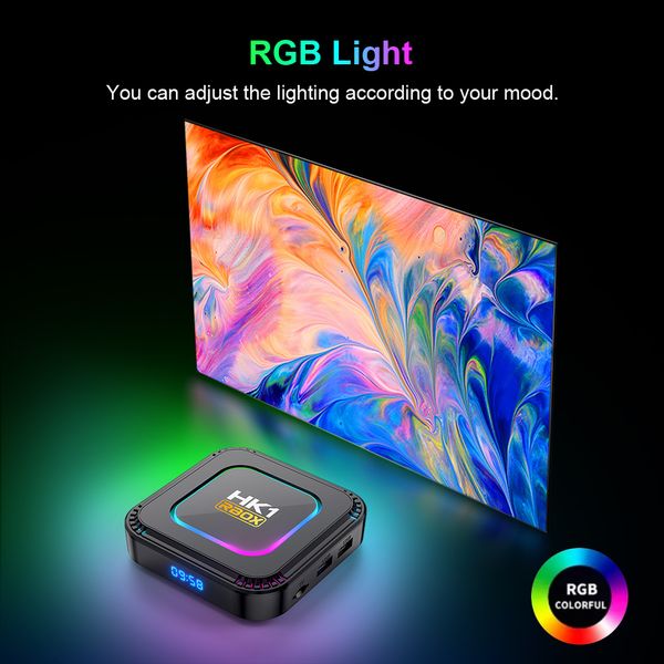 HK Smart TV Box RBOX K Android RGB Light GB RK WiFi Dual Wifi PK