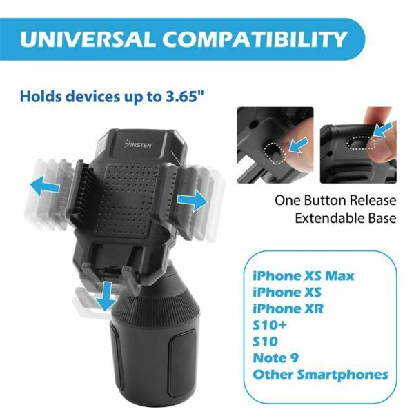 Universal 360 Adjustable Phone Mount Car Cup Holder Stand Cradle Cell Phone Holder Bracket