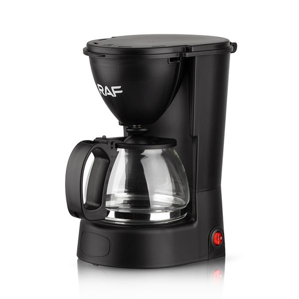 Drip Coffee Machine 4 Cups Small Coffee Maker with Reusable Filter Warming Plate Coffee Pot for Home and Office