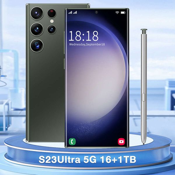

Cross-border New S23 Ultra5g in Stock 16+1T Android Smartphone Manufacturer Issues Wholesale Foreign Trade Mobile Phones, Gold