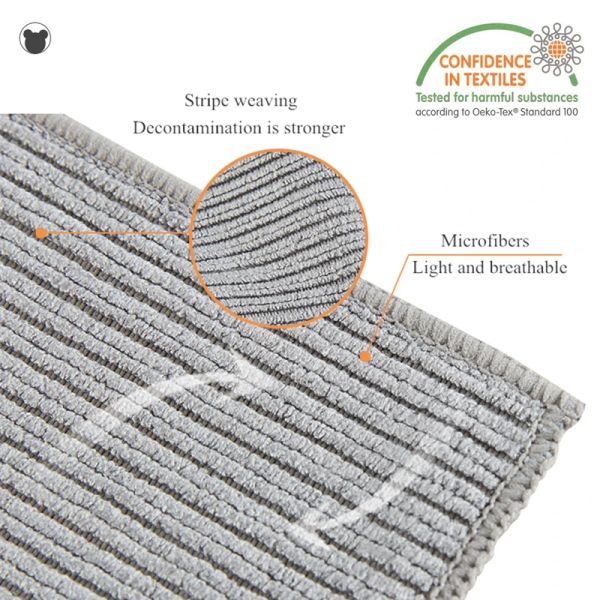 3PCS Strong Cleaning Cloth Microfiber Kitchen Cleaning Towel Dishwashing Non-stick Oil Rag Household Bathroom Clean Dishcloth