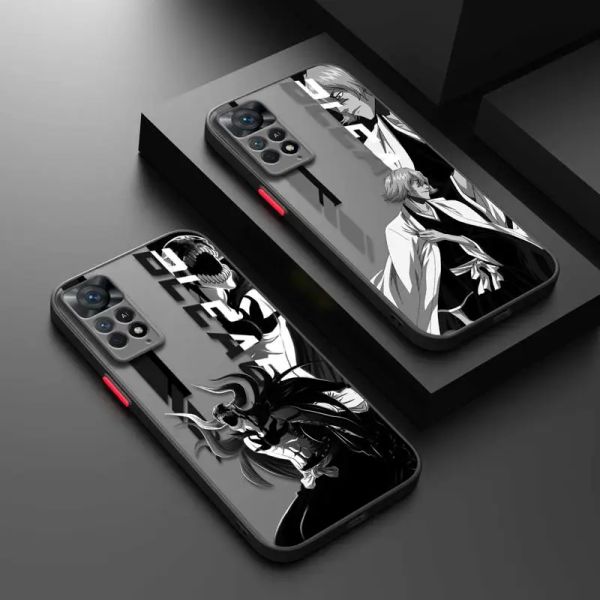 Matte Phone Case for Xiaomi Redmi Note 11 12 10 9S Pro new 10C 12C 9A 2025 9C Funda Bleach Manga