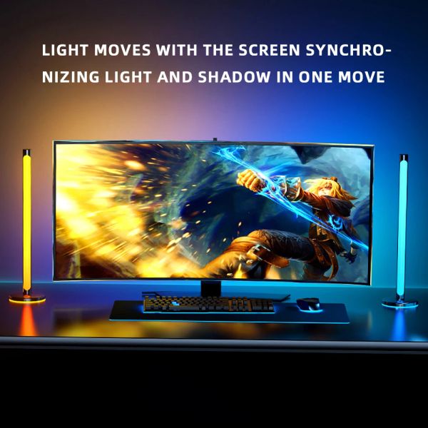 Computer Backlight Same Screen Display Atmosphere Light Streamer Belt for Games Room Decorative Lamp Accessories