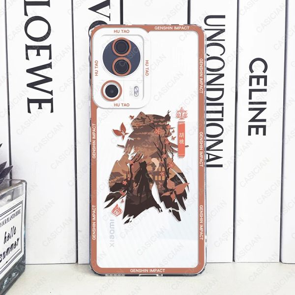 Case For Xiaomi 13 12T Redmi Note 12 11 10 Pro Turbo Poco F5 F4 F3 X5 X4 X3 GT Genshin Impact Xiao Ganyu Hutao Venti Phone Cover
