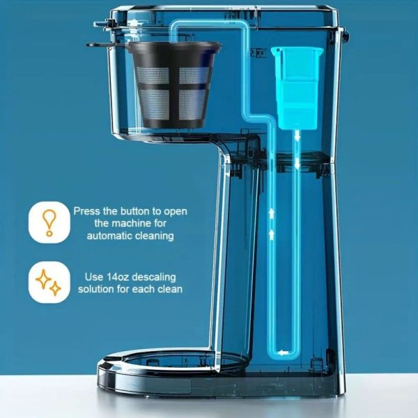 1pc Home Coffee Maker, Automatic Brew Coffee ,Americano Milk Tea Maker with Cup, Birthday Gift ,Coffee Tools .
