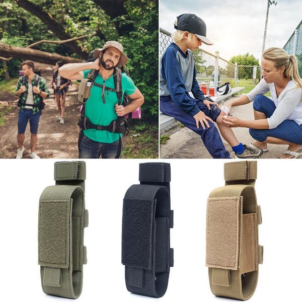 Molle Flashlight Pouch Waterproof Magazine Pouch Multifunctional Hunting Accessories Backpack Attachment for Hiking Camping