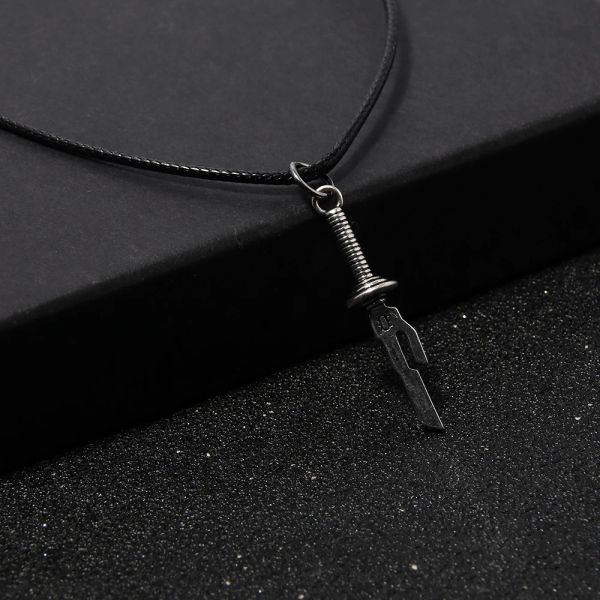 Anime Jujutsu Kaisen Fushiguro Toji Sword Necklace Spear of Tianri Knife Pendant Cosplay Necklaces For Unisex Choker Jewelry