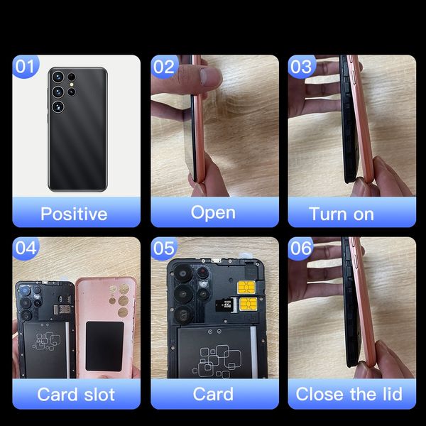 

S23 FUFFI Ultra Smartphone Android 5.0 inch 16GB ROM 1GB RAM Google play store Mobile phones 2+3MP Camera 3G Network Cell phone, Black