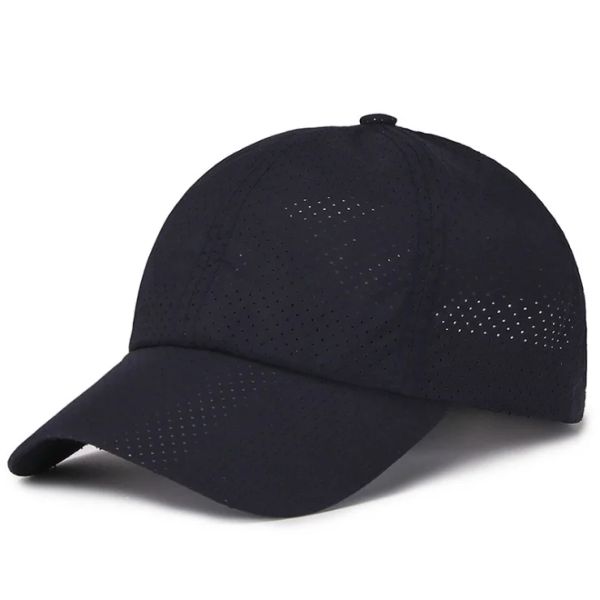 

2022 New Summer Men Women Snapback Quick Dry Mesh Baseball Cap Sun Hat Bone Breathable Hats Adjustable outdoor hat, Light grey