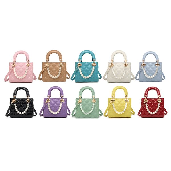 

New Single Shoulder Crossbody Handbag Women S Fashion Mini Pearly Small Square Bag Women Europe and America, Blue