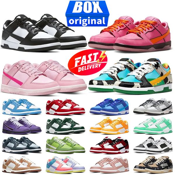 

Panda Low running Shoes Triple Pink Rose Whisper Grey Fog Active Fuchsia UNC Blossom Team Green Syracuse Bubbles Lows Outdoor Sports Men Women Trainers Sneakers, Papayawhip