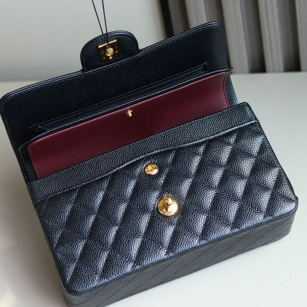 

designer luxury women crossbody Plain Genuine Leather casuar shoulder bags designers woman Clutch Flap Shoulderbags 10A quality black bag, C7