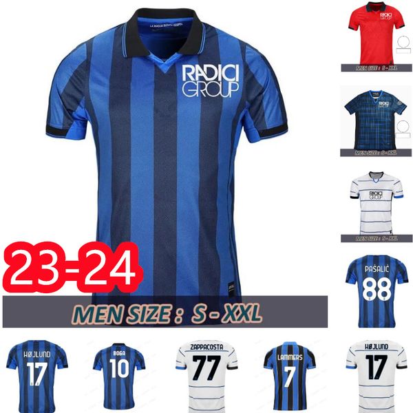 

23 24 Atalanta B.C. KOOPMEINERS .MURIEL Soccer Jerseys 2023 2024 BOGA 2023 2024 Home Away Mens Football Shirts LOOKMAN DE BC KETELAERE ROON HOJLUND PASALIC Men Uniform, White