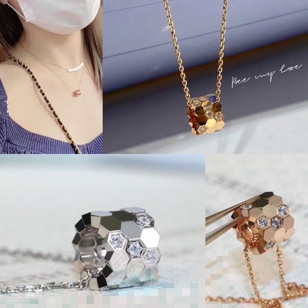 

Luxury Pendant Necklace designer women jewelry 18K Gold Chain stainless steel plate Summer rose pendants for girl Valentines Mothers Day gift