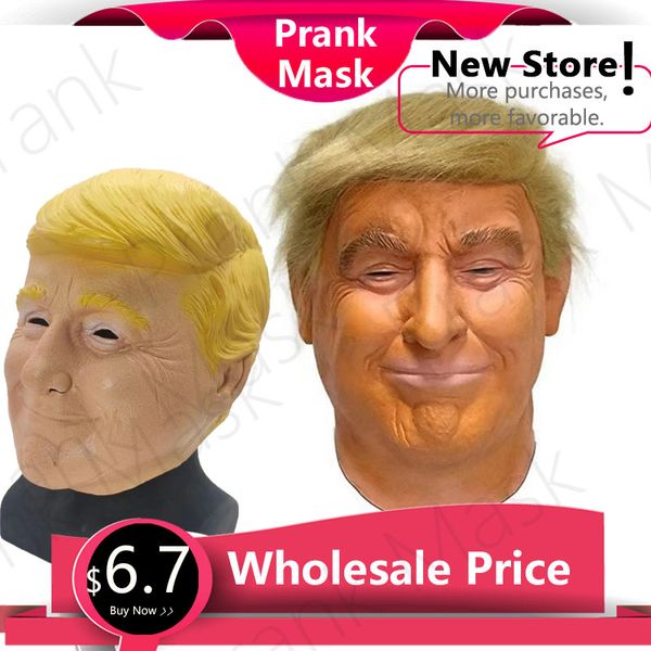 

Mr.Trump 2024 Mask Halloween Costum Free Shipping Character Facial Mask Cosplay Latex Mask Funny Props Toys Party Toys & Supplies Mask Gift