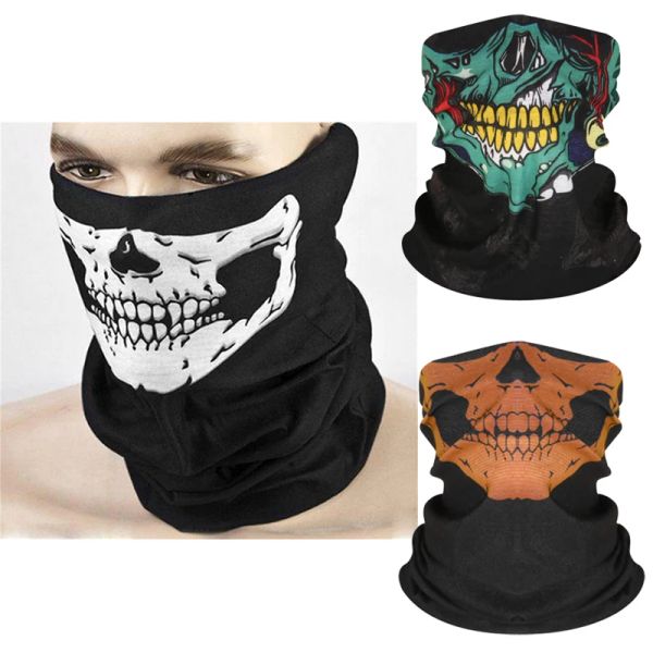 

Skull Men Balaclava Ski Mask Cycling Caps Snowboard Face Cover Motorcycle Bicycle Helmet Hood Bandana Scarf Breathable Windproof