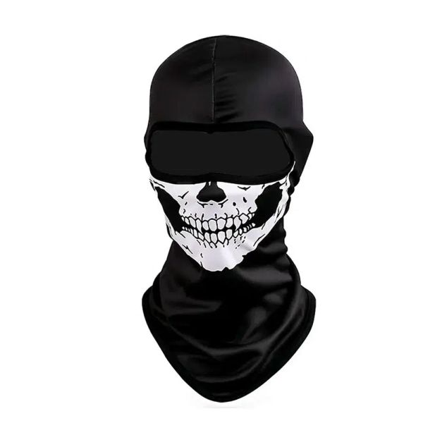 

Halloween Skull Print Balaclava Cosplay Costume Ghost Full Face Bike Face Mask Outdoor Motorcycle Riding Men Hat Ski Caps
