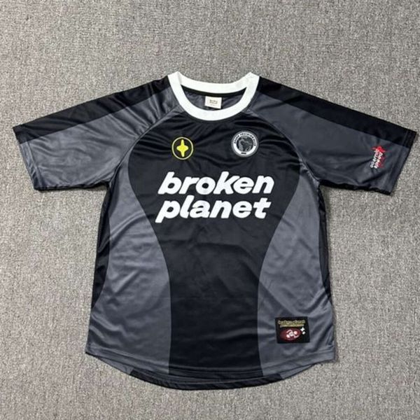 

designer T-shirts Broken Classic Luxury Mens Brand crop tops High quality Hip-hop goth t shirts women New oversized outfits Short-sleeved tees clothes outfits 2024, Gray