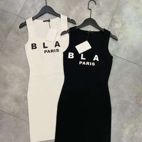 

designer dress partydress goth BA dresses for woman sexy summer white vest dress womens clothing elegant undefined womandress high quality dress skirts, Black