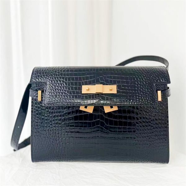 Fashion Womens manhattan handbags Top quality Luxurys tote bag clutch mens designer shoulder bag Leather classic Flap wallet White underarm travel crossbody bags