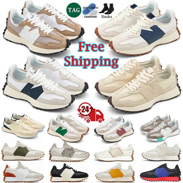 

Free Shipping New 327 Designer Shoes Moonbeam leopard Sea Sallt Outerspace Driftwood Black White Gum blue Red Sneakers mens sport Outdoor trainers Shoes size 36-45