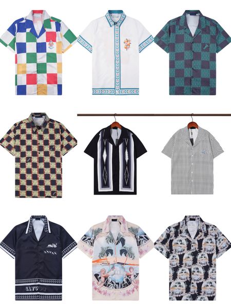 

mens shirts designer tshirts casual High-end splicing style short sleeve shirt boutique button fashion top B3 summer ciothing asian size, Colour27