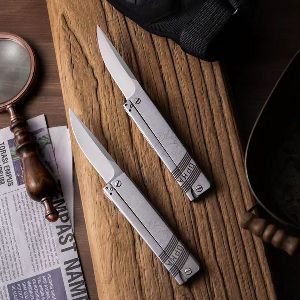 

Folding knife D2 Blade Theone Free-Swing CNC Aluminum Alloy Handles Radish Tactical Pocket Knives BM42 EDC Tools