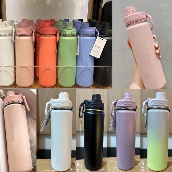 

Water Bottles designer colorful Bottle Sports 304 Stainless Steel Pure Titanium Vacuum Portable Leakproof Drink Thermos, Green