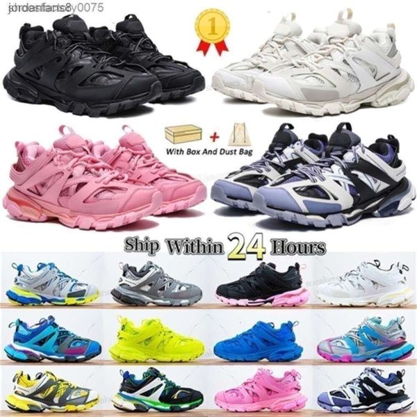 

Track 3 LED Shoe Casual Shoes Track 3.0 S Sneakers Paris Men Designers Women Triple White Black Pink Grey Beige Tracks 3 Sport Snea, 26_a