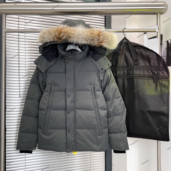 

New Men's Classic Designer Goosess Jacket Parkas Man Epaulettes Trend Winter Warm Cotton Outdoor Outwear Coats Wyndham 388M 29 Parka Down Jackets, White