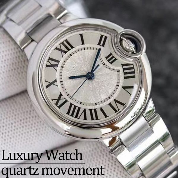 

Wristwatches watch high quality women fashion watch quartz movement 33 36 42MM three Sizes Stainless Steel watchstrap leather Watchstrap Balloon Blue luxury watch, #2 replacement (parts)