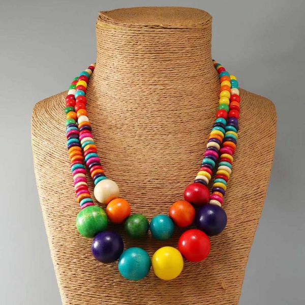 

Charm Bohemian Coconut Shell Sweater Chain Long Ethnic Style Necklace Beaded Girl