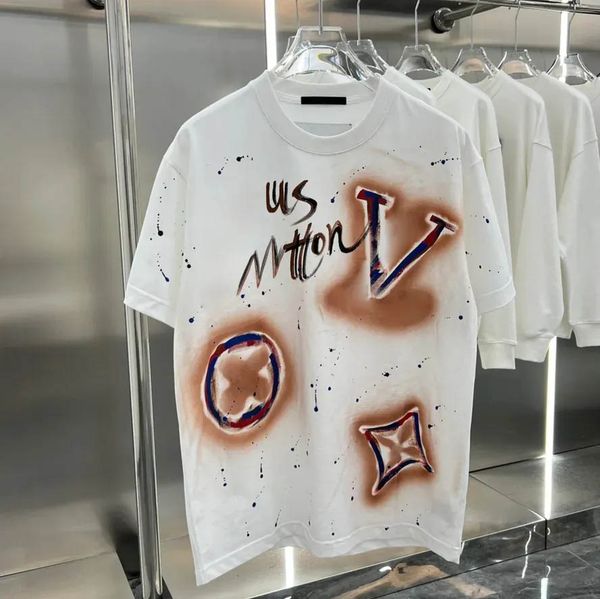 

2024Ss Summer Mens Designer Shirt Casual Man Womens Tees With Letters Print Short Sleeves Top Sell Men Loose Edition T Shirt Size -Xxxl, Orange