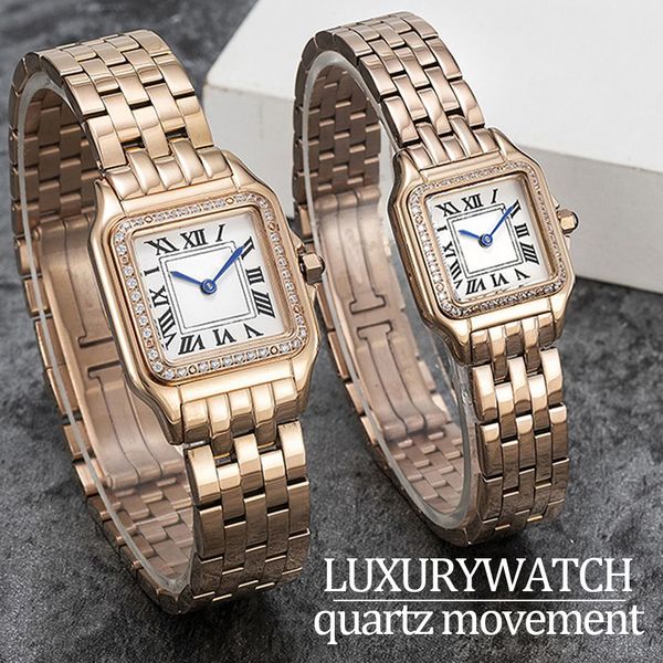 

watches high quality designer watches womens watch 22 or 27 MM Two sizes Quartz Movement casual Stainless Steel Gold watchstrap casual modern Panthere clasic watch, #11 optional accessories