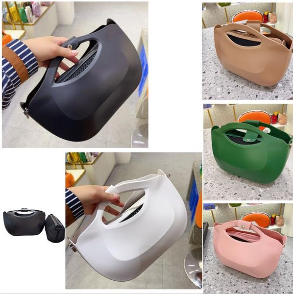 

Factory outlet women's shoulder bag summer trend waterproof holiday beach bag Candy colored fashion handbag simple Joker solid color womens backpack 528-2#, Khaki