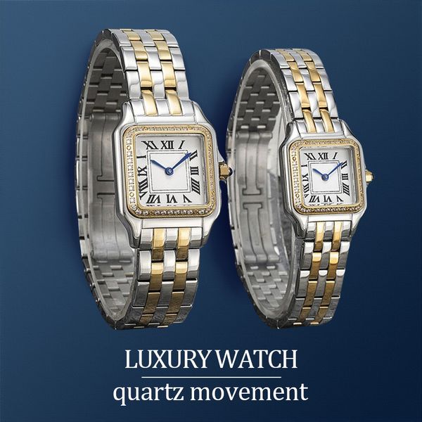 

movement Watchs luxury Watches high quality women watches 22 or 27 MM Two sizes casual Stainless Steel Gold watchstrap gold watch with diamond modern clasic watch, #11 optional accessories