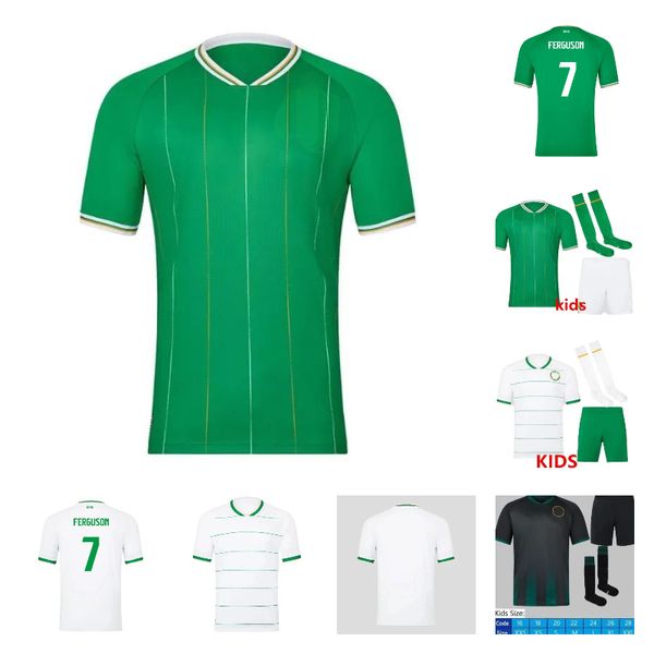 

2024 Ireland Soccer Jerseys Home Cities Green Kit DOHERTY DUFFY 2026 Qualifiers National Football Shirt Team Away KEANE Hendrick McClean Men jersey Kids Uniform, 24/25 home fans+euro cup patch
