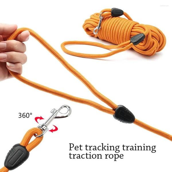 

Dog Collars Nylon Leashes Durable Long 8MM Puppy Cat Rope 5M/10M/15M Pet Leash Outdoor, White