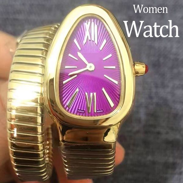 

Ladies watch designer lady watches luxury watches sport watch snake watches 20MM Quartz Movement watches Stainless Steel Gold watchstrap womens Watches, Deep blue