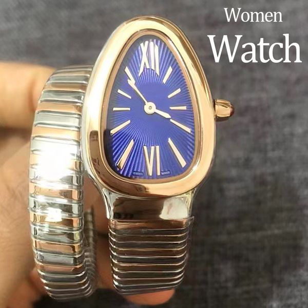 

high quality Wristwatches lady watches luxury watches sport watch snake watches 20MM Quartz Movement watches Stainless Steel Gold watchstrap womens Watches, Light tan