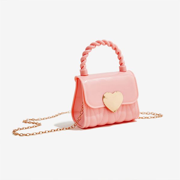

New Trendy Hot Selling Girl Handbag Mini Bag Single Shoulder Bag Cute Candy Color Crossbody For Girls, Red