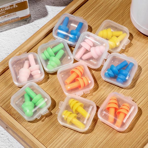 Travelling Sleeping Earplugs Silicone Earplugs Christmas Tree Swimmers Soft And Flexible Ear Plugs Reduce Noise Ear Plug